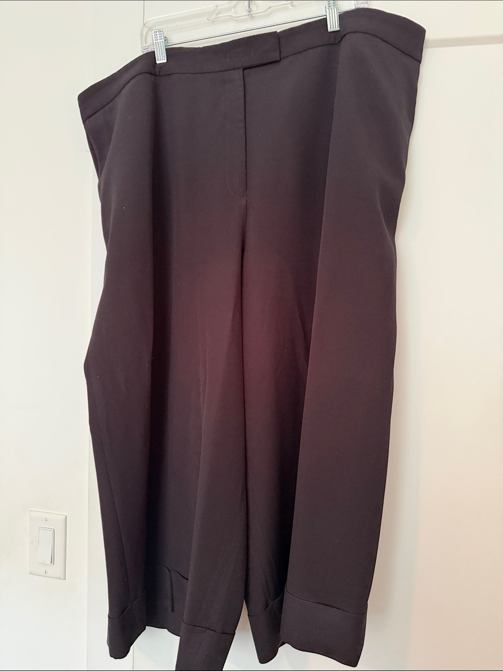 Anne Klein Wide-Leg Dress Pants in Black